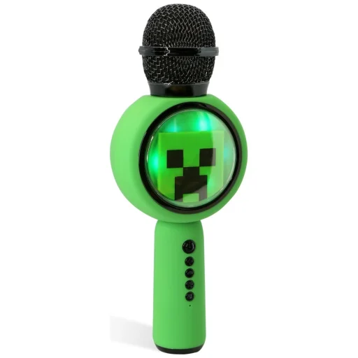 OTL Minecraft Creeper LED karaoke mikrofon vezeték nélküli hangszóróval - 6