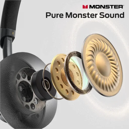 Vezeték nélküli Bluetooth Handsfree Monster N-tune mini 02, Fekete - 2