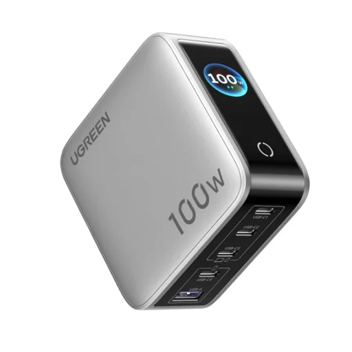 Sieťová nabíjačka UGREEN X773 (65620B), 100W, 1 x USB-A - 4 x USB-C, Sivá - 1
