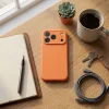 iPhone 17 Pro Forcell F-Protect Rubber Premium MagSafe kompatibilis narancssárga tok thumbnail