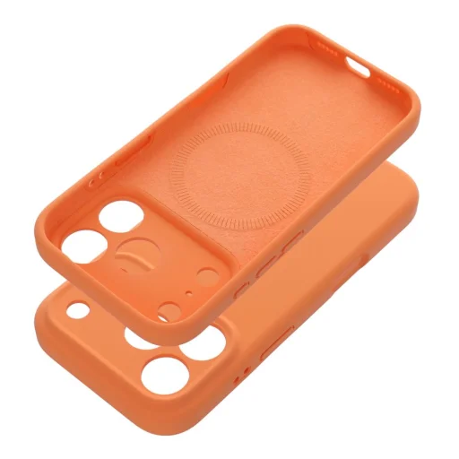 iPhone 17 Pro Forcell F-Protect Rubber Premium MagSafe kompatibilis narancssárga tok - 2