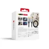 Forcell Cafule HDMI 2.1 8K 60Hz / 4K 120Hz ultra nagy sebességű HDMI kábel, HDR, eARC, VRR, 48Gbps, 3 m, fekete thumbnail
