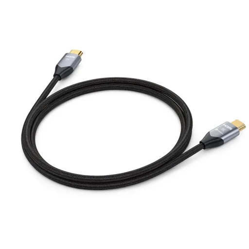 Forcell Cafule HDMI 2.1 8K 60Hz / 4K 120Hz ultra nagy sebességű HDMI kábel, HDR, eARC, VRR, 48Gbps, 3 m, fekete - 6