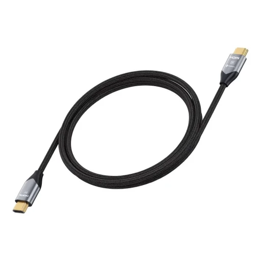 Forcell Cafule HDMI 2.1 8K 60Hz / 4K 120Hz ultra nagy sebességű HDMI kábel, HDR, eARC, VRR, 48Gbps, 3 m, fekete - 5