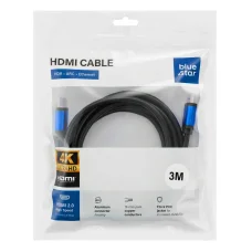 HDMI 2.0 kábel Blue Star 4K 120Hz - High Speed, HDR, ARC, Ethernet, AWM, 18Gbps 1,5 m fekete