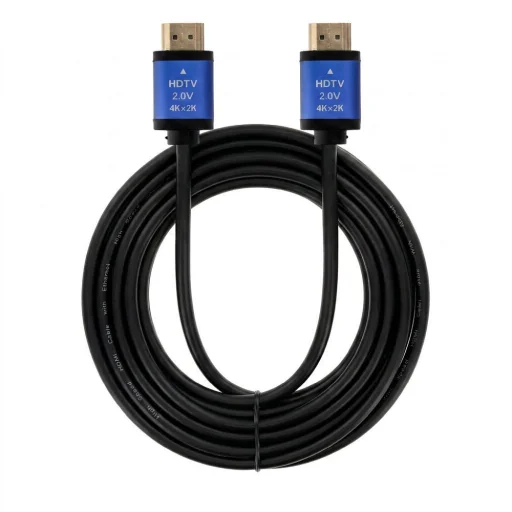 Blue Star HDMI 2.0 nagy sebességű 4K 120Hz HDMI kábel, HDR, ARC, Ethernet, AWM, 18Gbps, 3 m, fekete - 4