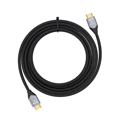 Forcell Cafule HDMI 2.1 8K 60Hz / 4K 120Hz Ultra High Speed, HDR, eARC, VRR, 48Gbps 5 m fekete HDMI kábel - 3