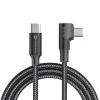 Forcell F-Energy QC4.0 PD 5A 100W Cafule 90° USB-C - USB-C kábel 1,2 m CC-1Deg čierny thumbnail