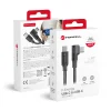 Čierny Forcell F-Energy QC4.0 PD 5A 100W Cafule 90° USB-C – USB-C kábel 2 m CC-1Deg thumbnail