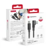 Forcell F-Energy QC4.0 PD 5A 100W Cafule 90° USB-C - USB-C kábel 1,2 m CC-1Deg čierny thumbnail