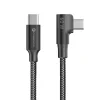 Fekete Forcell F-Energy QC4.0 PD 5A 100W Cafule 90° USB-C - USB-C kábel 2 m CC-1Deg thumbnail