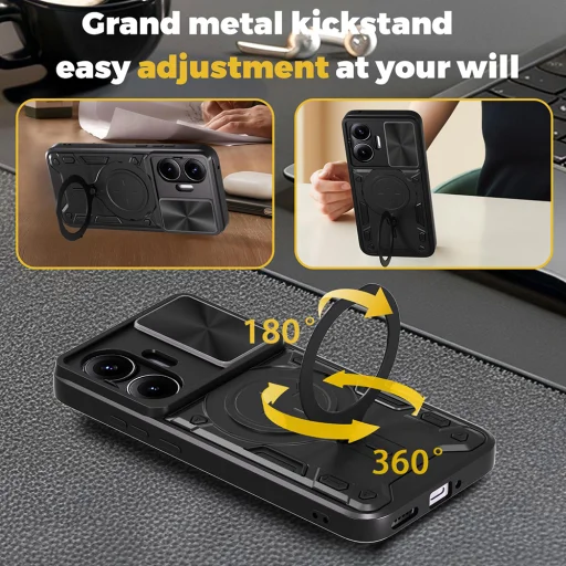  Xiaomi Poco F7 Fekete Techsuit CamGuard Pro tok - 4