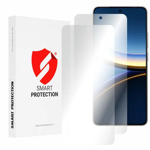 Xiaomi Poco F7 Pro / Poco F7 Ultra Átlátszó Smart Protection - Premium Classic (2 db) üvegfólia - 1
