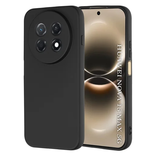  Huawei Nova 15 Max Techsuit SoftFlex Fekete tok - 1