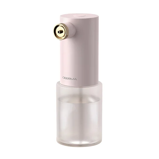 Deerma - Elektromos Adagoló (CP01) - Habgép, Bőrápoláshoz, 1200mAh, 5W, 300ml, IPX6, USB Type-C - Rózsaszín - 1