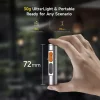 Deerma - Mini Zseblámpa 4 az 1-ben (SD01) - Mágneses, Zsebrögzítővel, Üvegtörő, 9 fényerősségi szint, 350lm, 300mAh, 0.74W - Szürke thumbnail