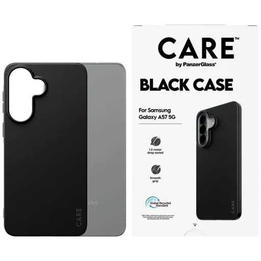 Samsung Galaxy A57 5G CARE by PanzerGlass divatos fekete tok - 2