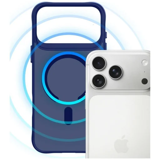 iPhone 17 Pro 3MK Smoke MagCase modré puzdro - 3