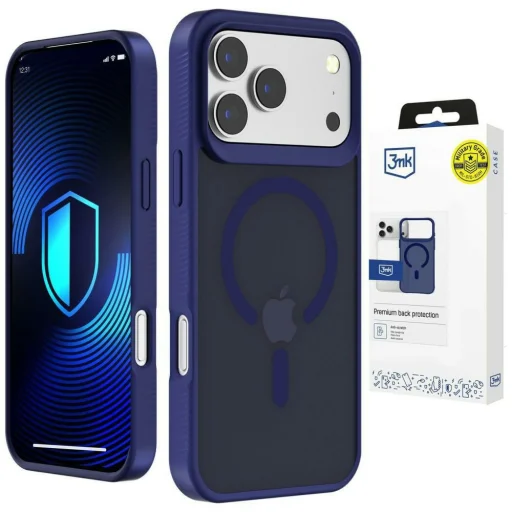 iPhone 17 Pro Max 3MK Smoke MagCase modré puzdro - 1