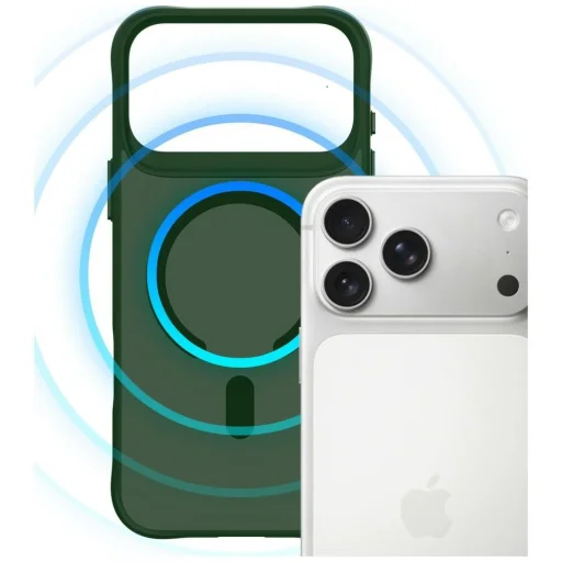 iPhone 17 Pro 3MK Smoke MagCase füstös zöld tok - 3
