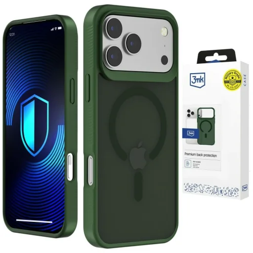 iPhone 17 Pro 3MK Smoke MagCase füstös zöld tok - 1