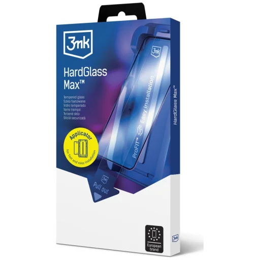 iPhone 17 Pro 3MK HardGlass Max applikátorral fekete üvegfólia - 3