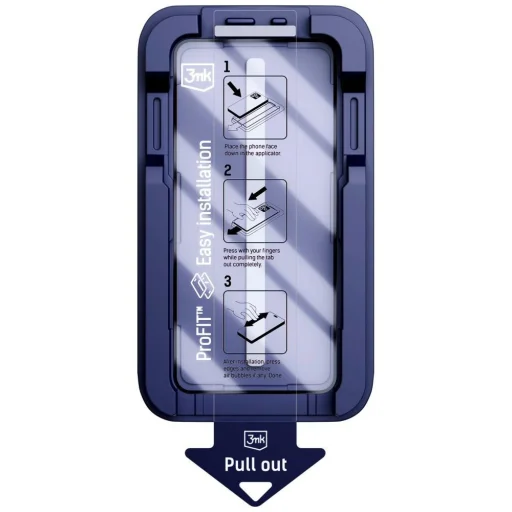 iPhone 17 Pro 3MK HardGlass Max applikátorral fekete üvegfólia - 4