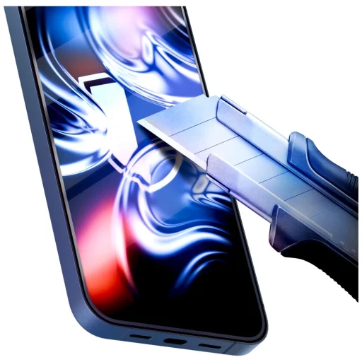 iPhone 17 Pro 3MK HardGlass Max applikátorral fekete üvegfólia - 5