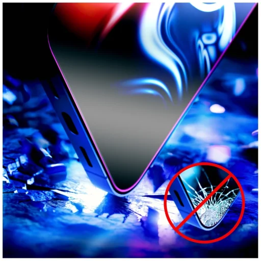 iPhone 17 Pro 3MK HardGlass Max applikátorral fekete üvegfólia - 6