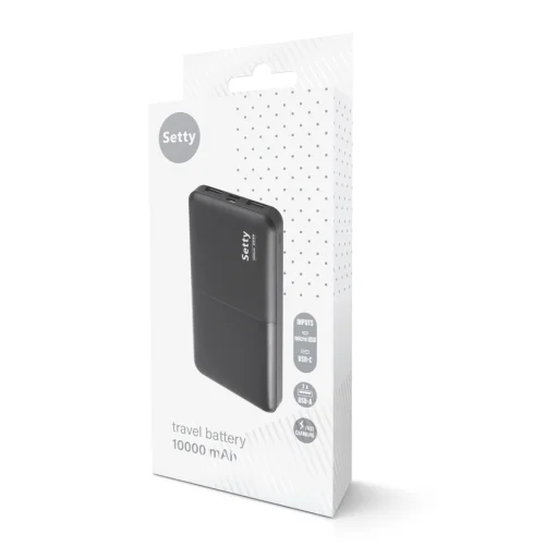 Setty Power Bank 10000 mAh SPB-10 fekete - 7