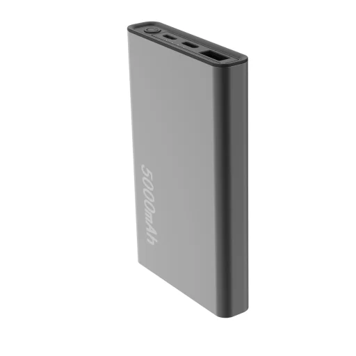 Setty Recycling 5000 mAh 12W szürke Powerbank QRPB5-12-18 - 1