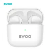 BWOO Bluetooth fülhallgató TWS BW66 fehér thumbnail