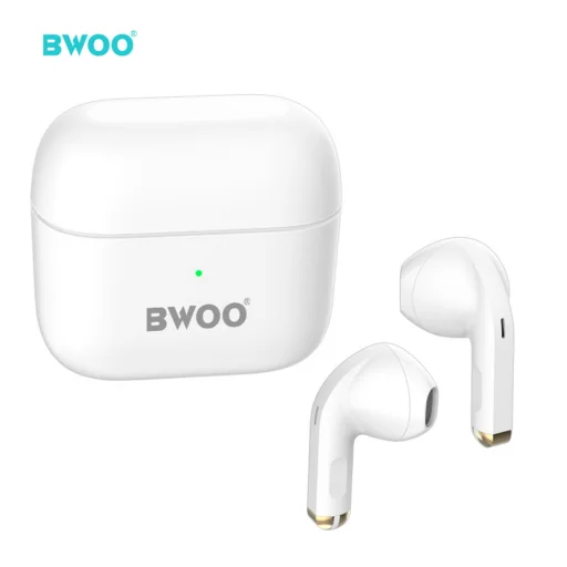 BWOO Bluetooth fülhallgató TWS BW66 fehér - 2