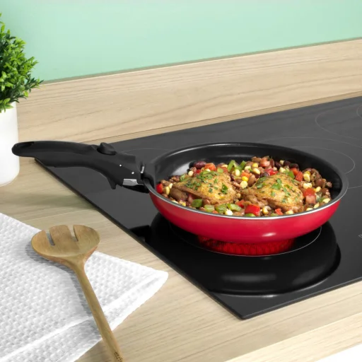 Russell Hobbs RH03995 Riviera 4-Piece Smart Clip Fry Pan Set - 9