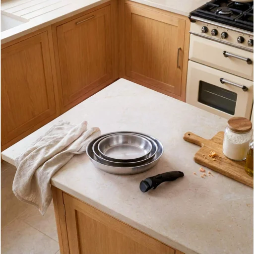 Russell Hobbs RH04033 rozsdamentes acél 4 részes, csíptethető nyelű serpenyő szett - 6