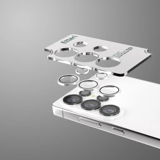 Samsung Galaxy S26 Ultra Etteri strieborné ochranné sklo na šošovku fotoaparátu - 3