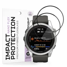 Garmin Fenix 7S Pro Solar Fekete Techsuit Nano Flex üvegfólia (2 darab)