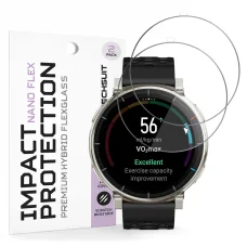 Amazfit Active 3 Prémiové čierne ochranné sklo Techsuit Nano Flex (balenie 2 kusy)