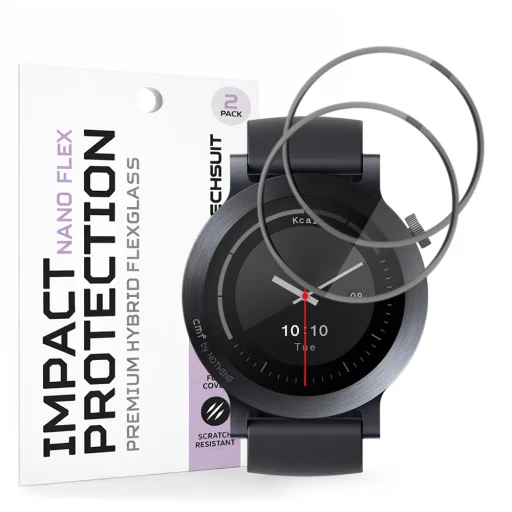 Nothing CMF Watch 3 Pro čierne Techsuit - Nano Flex (2 kusy) ochranné sklo - 1