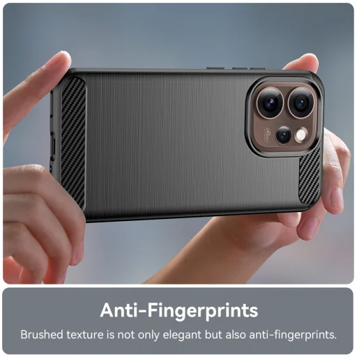 Oppo Reno15 Pro Max Fekete Techsuit Carbon Silicone tok - 2