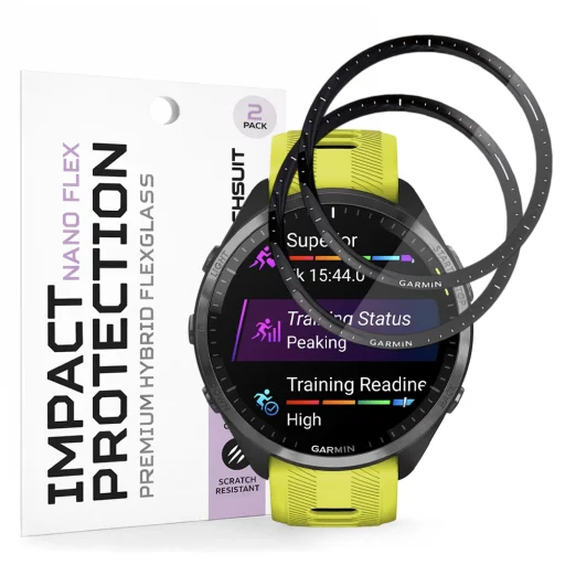Garmin Forerunner 965 čierne Techsuit - Nano Flex (balenie 2 ks) ochranné sklo - 1