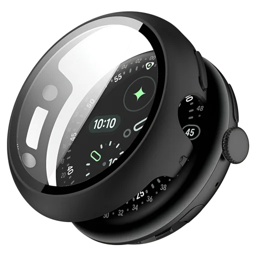Google Pixel Watch 4 41mm Čierne Techsuit Defense360 Pro + Puzdro s ochrannou fóliou - 1