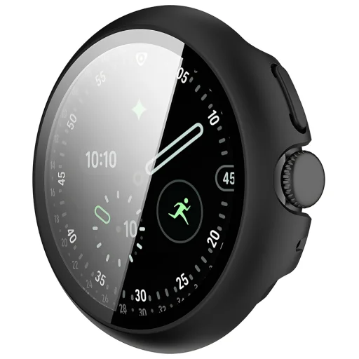 Google Pixel Watch 4 45mm Čierne puzdro Techsuit Defense360 Pro + Ochranné sklo - 2
