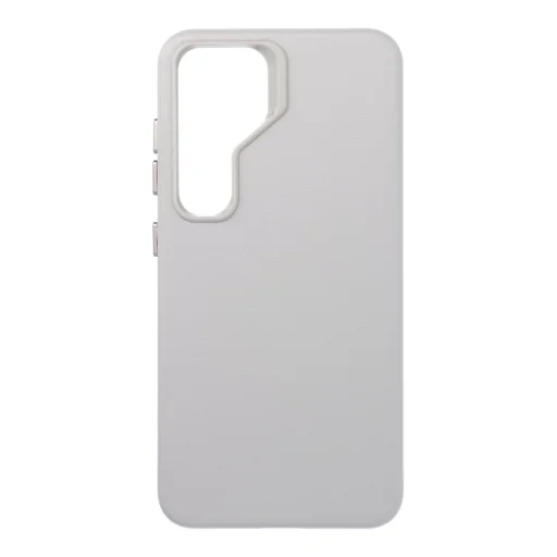 Samsung Galaxy S25 sivé puzdro z ekokože Leather Mag Cover kompatibilné s MagSafe - 2