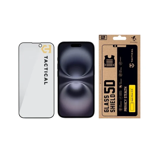 Tactical Glass Shield Privacy Stealth 5D ochranné sklo pre iPhone 16 - 3