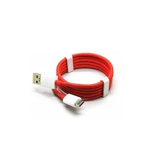 OnePlus 3 3T originálny USB-C dátový kábel 0,95m biely/červený (servisné balenie)