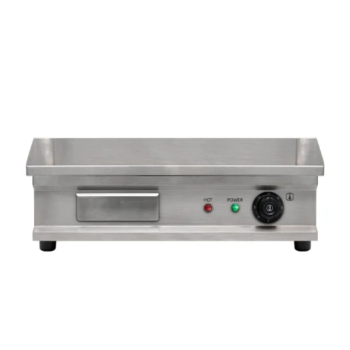 HOME HGAG30 plancha elektrická grilovacia doska, 3000 W, oceľová grilovacia plocha, nastaviteľná teplota, zásuvka na zber oleja - 2