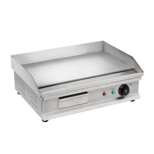 HOME HGAG30 plancha elektrická grilovacia doska, 3000 W, oceľová grilovacia plocha, nastaviteľná teplota, zásuvka na zber oleja - 1