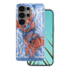 Samsung Galaxy S25 Ultra Nyári Ultra Trendy rák mintás kék tok
