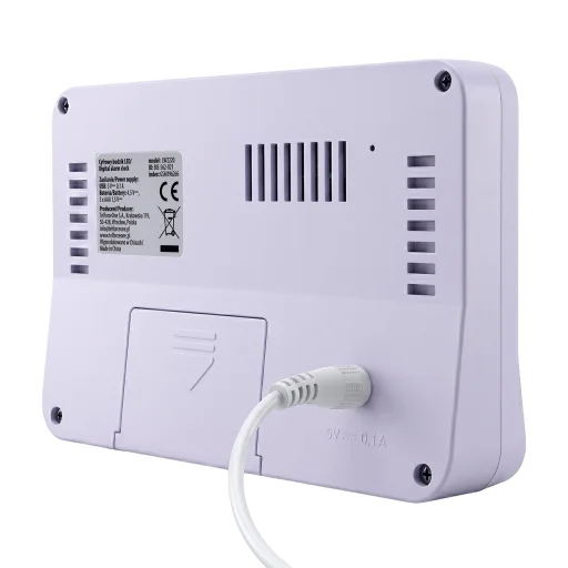 Setty digitális ébresztőóra LW2220 lila - 5